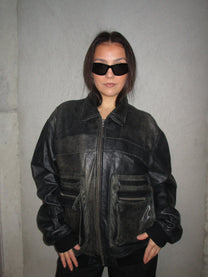 CALVIN KLEIN LEATHER JACKET