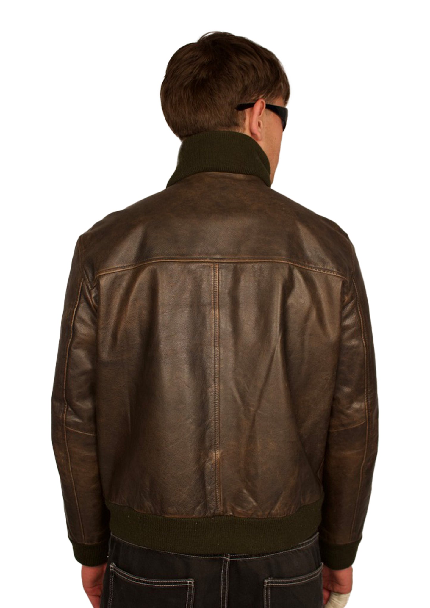 BROWN LEATHER JACKET