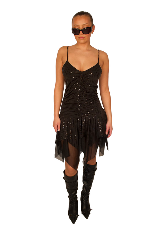 BLACK SEQUIN DRESS