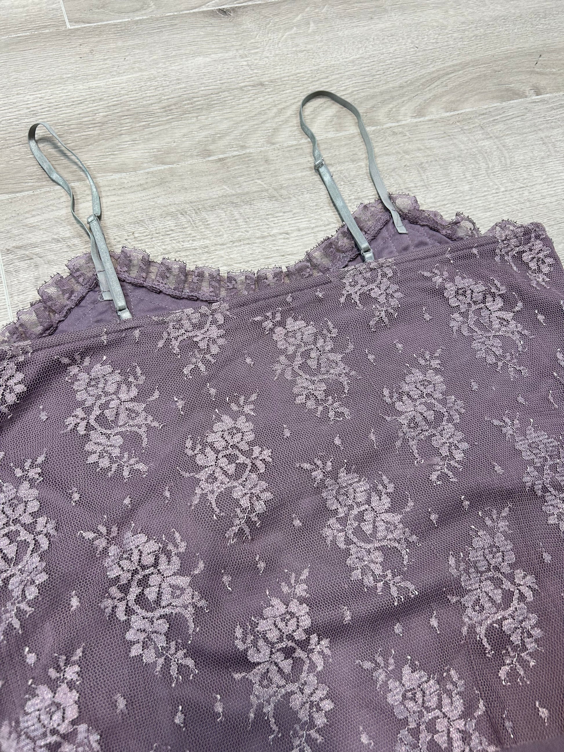 PURPLE LACE TOP