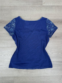 BLUE SEQUIN T-SHIRT