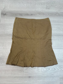 MOSCHINO BROWN MID SKIRT