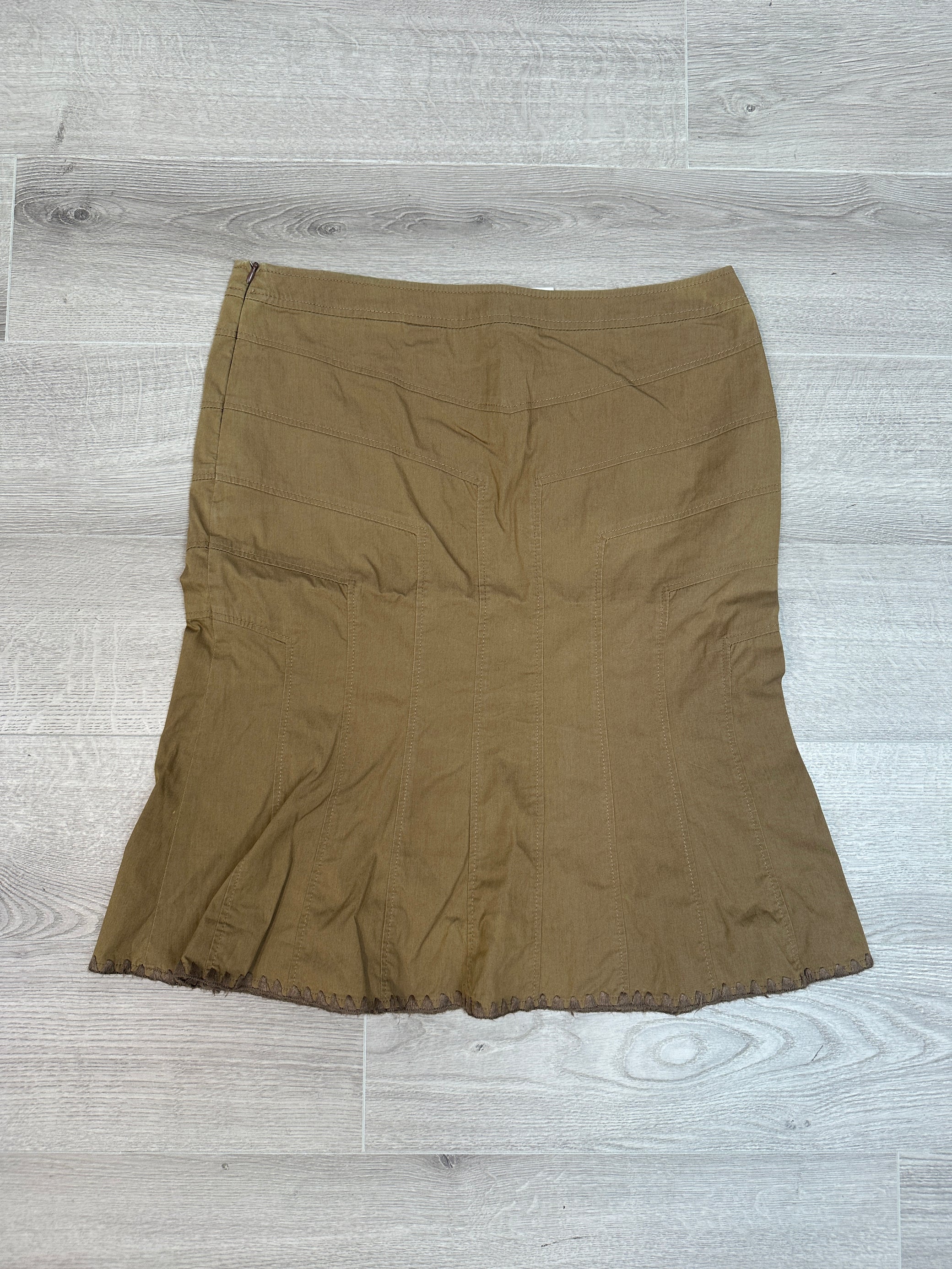 MOSCHINO BROWN MID SKIRT