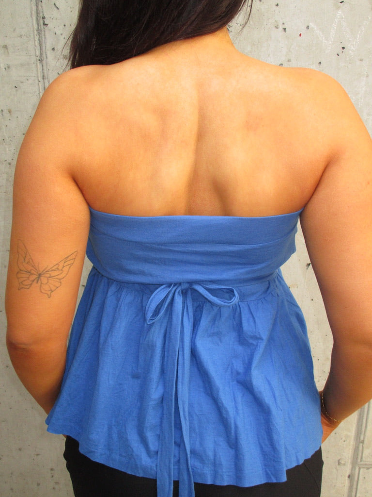 BLUE TUBE TOP