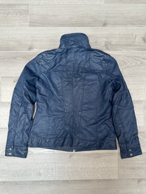 BLUE LEATHER JACKET