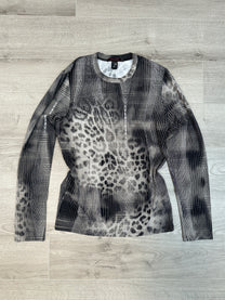 ROBERTO CAVALLI LEOPARD LONGSLEEVE