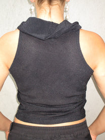 BLACK GLITTER TOP