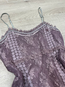 PURPLE LACE TOP