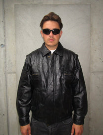 BLACK LEATHER JACKET