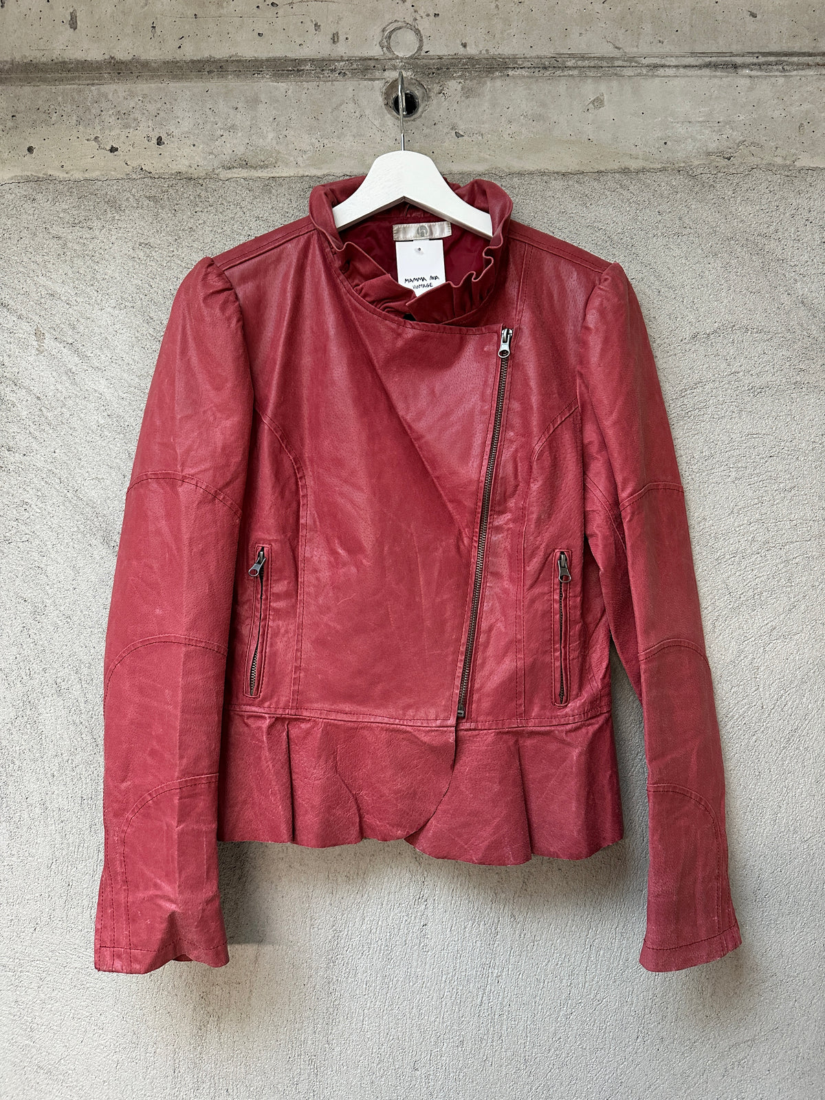 RED LEATHER JACKET