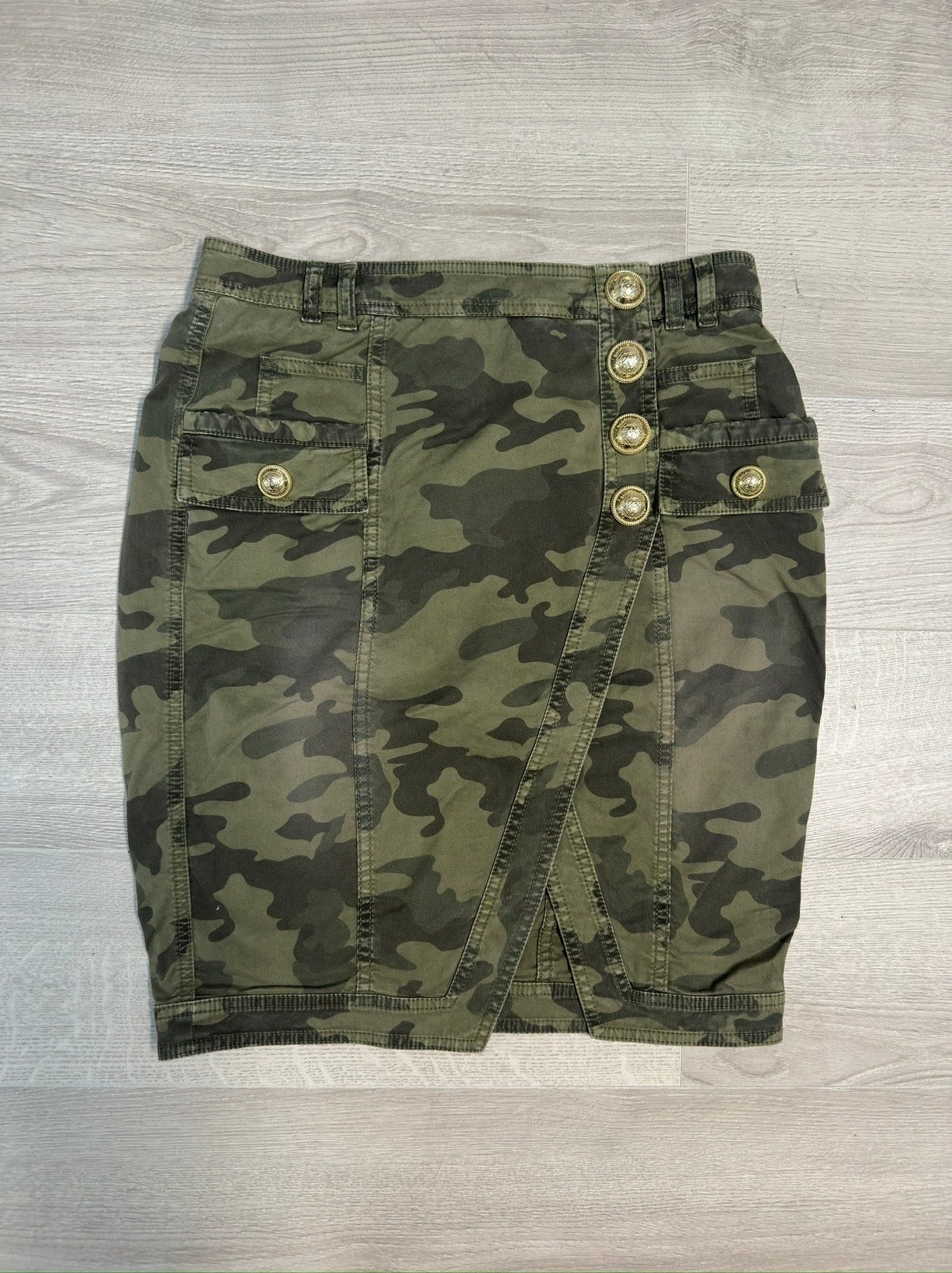 BALMAN GREEN CAMO SKIRT