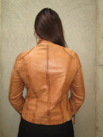 BROWN LEATHER JACKET