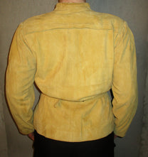 YELLOW SUEDE JACKET