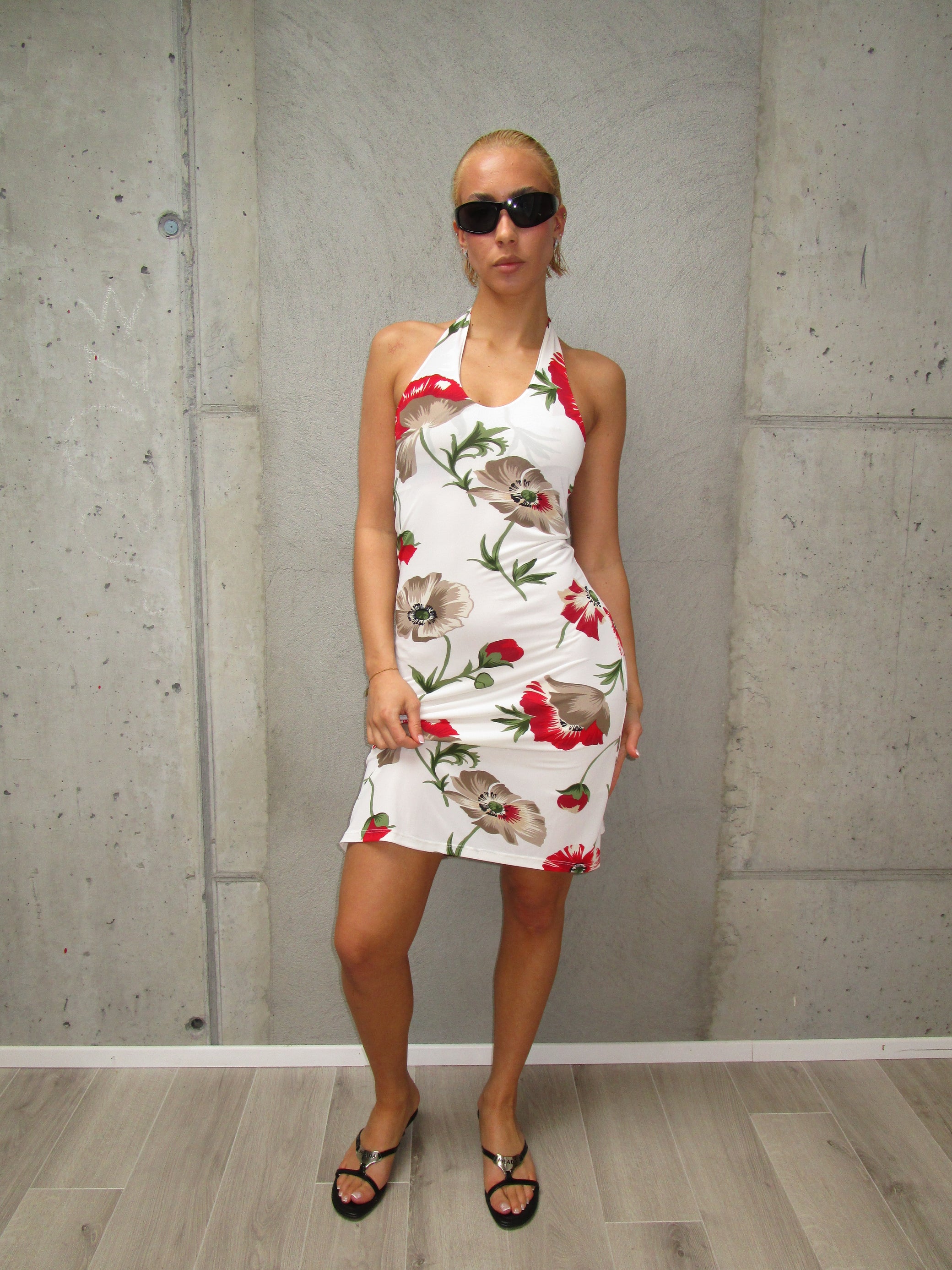White flower dress