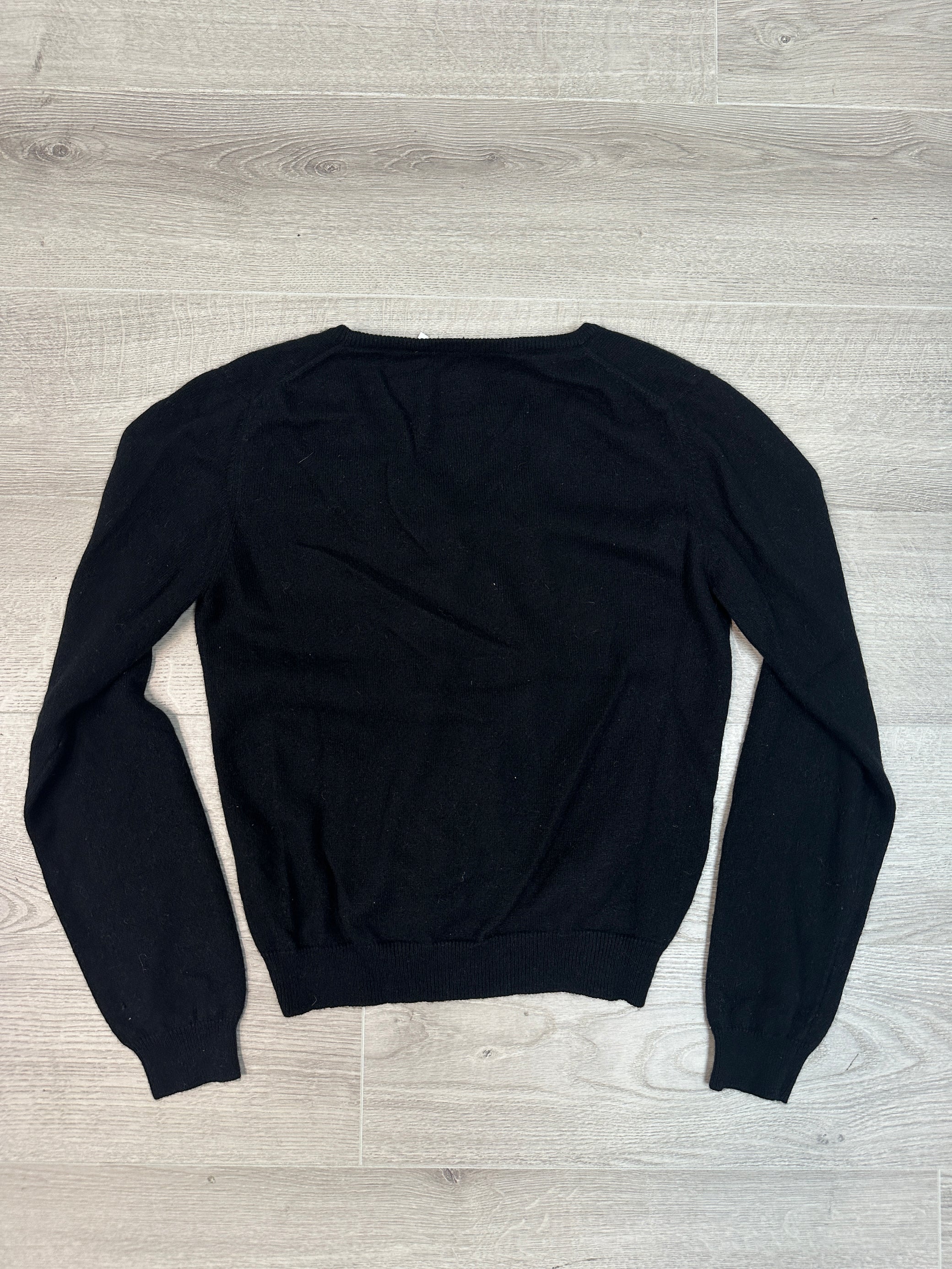 BLACK CARDIGAN WITH BEADS