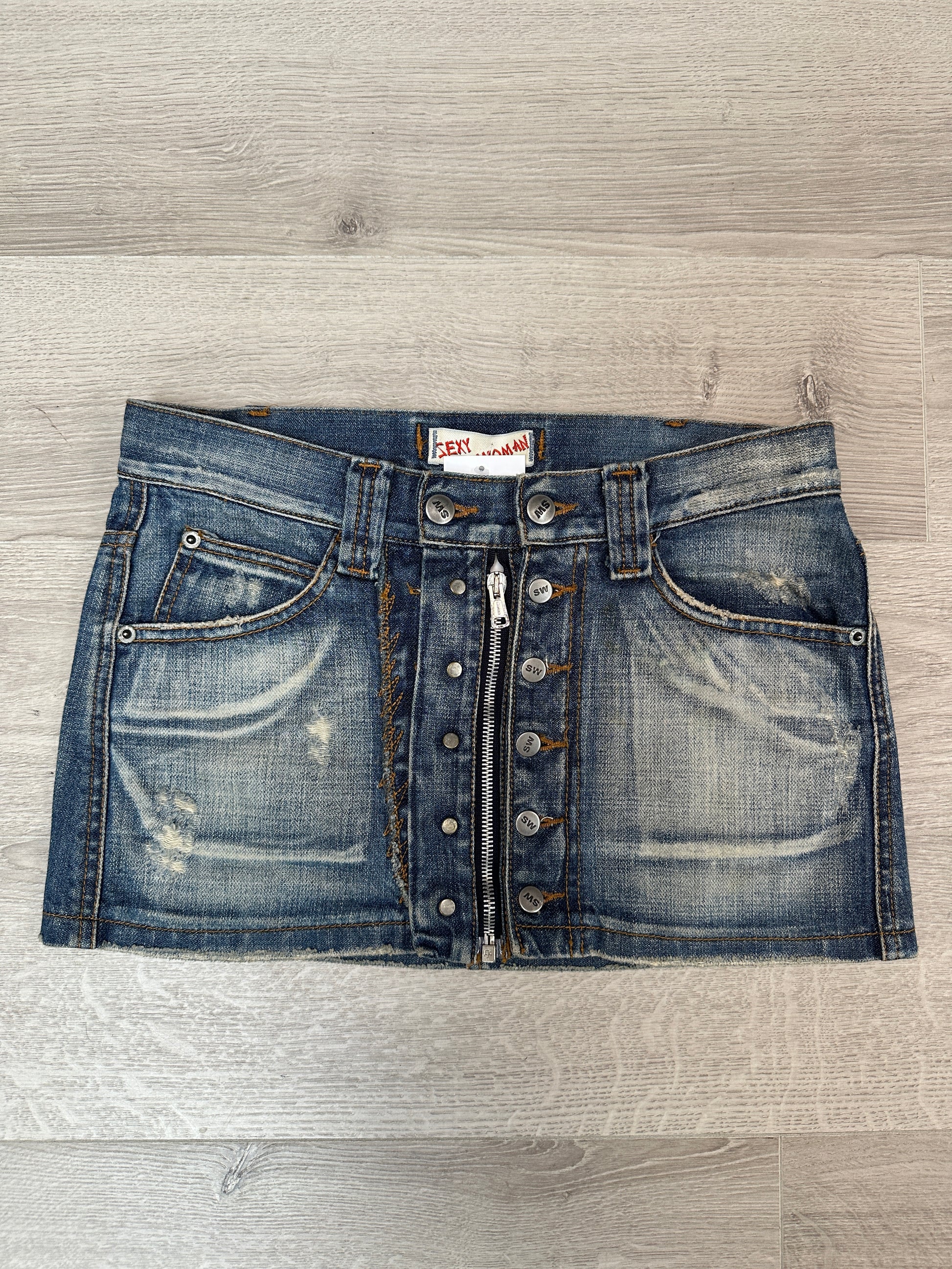 DENIM MINI SKIRT