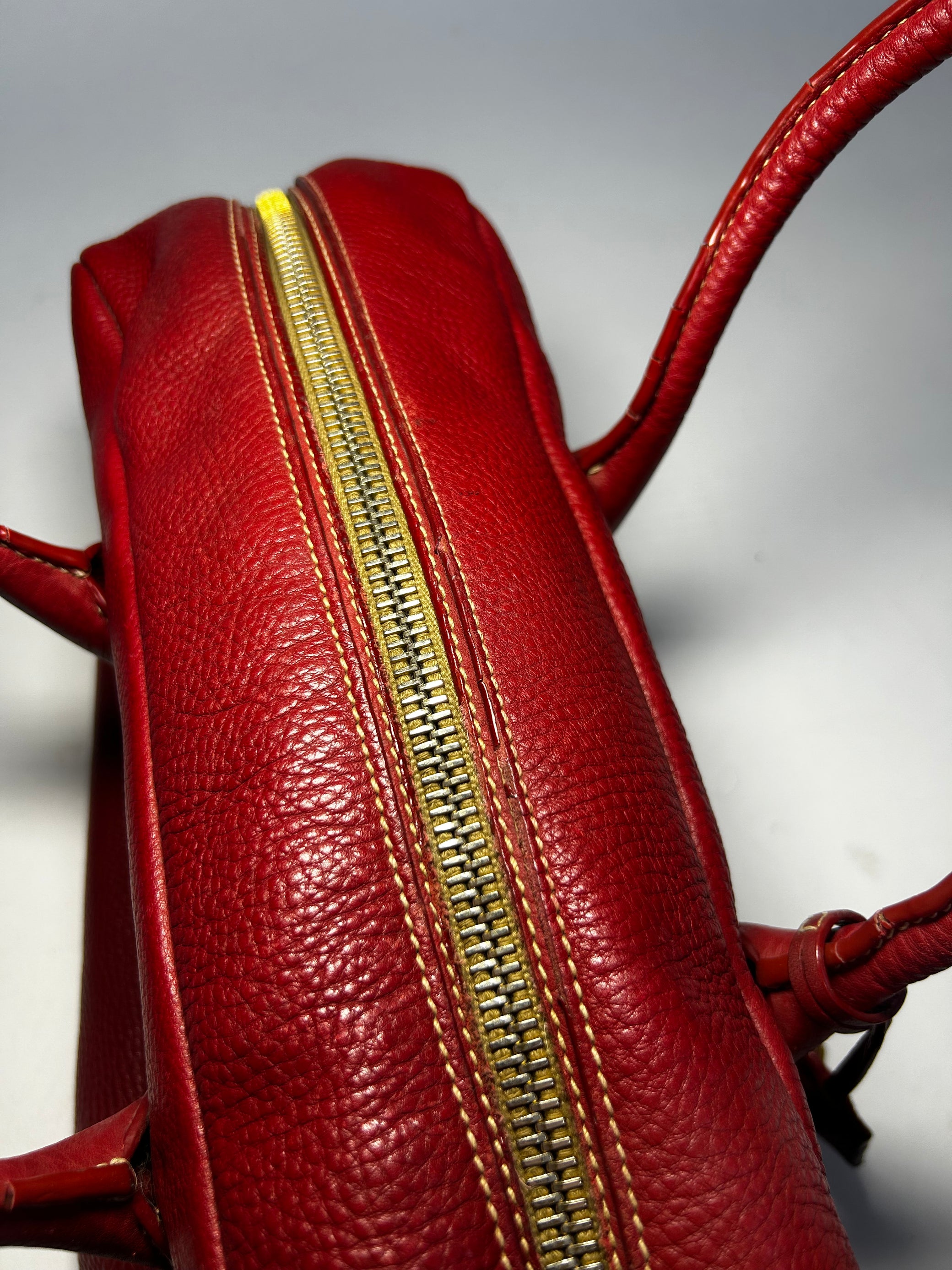 PRADA VITELLO DAINO LEATHER BAULETTO