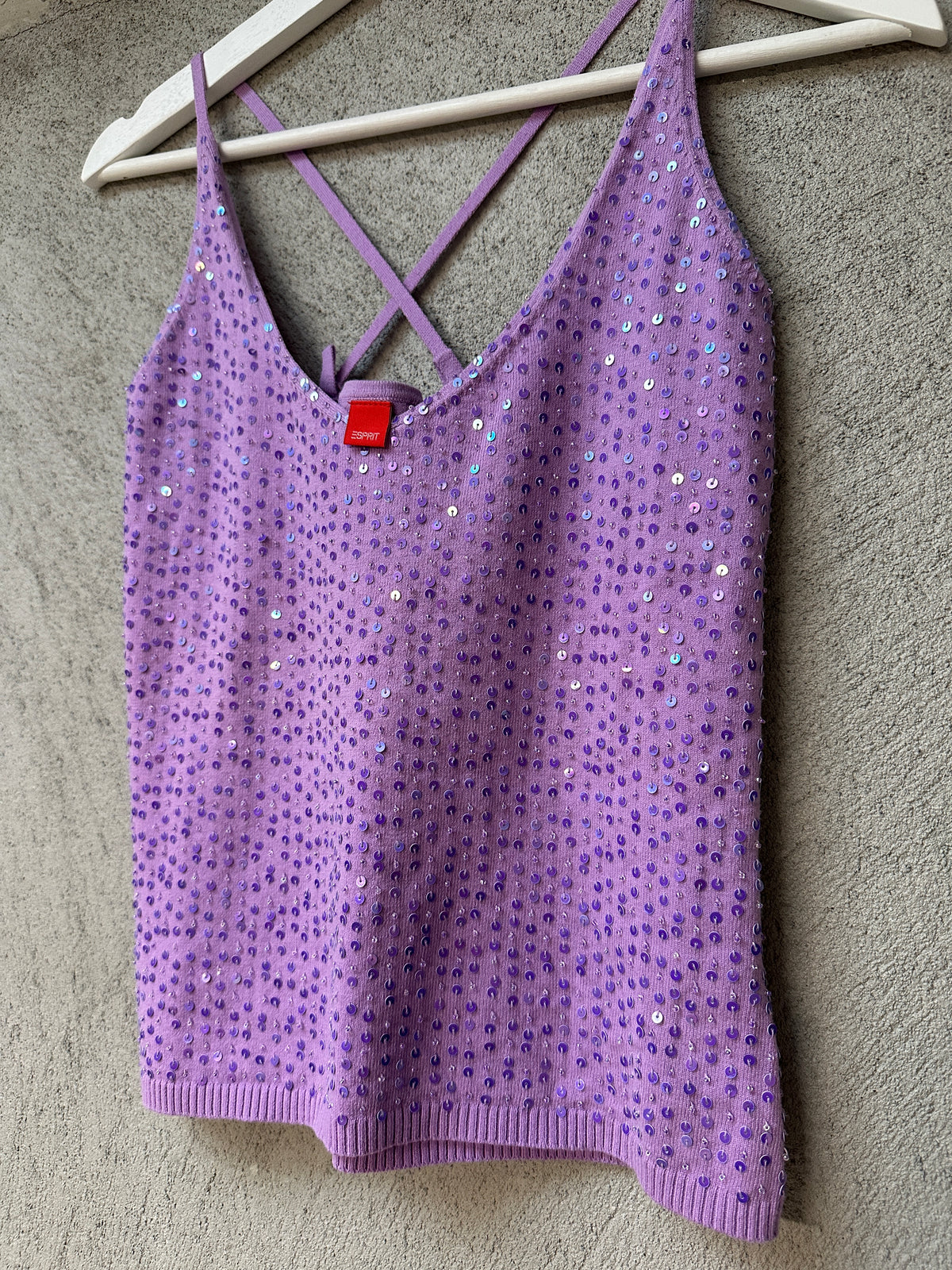 PURPLE SEQUIN TOP