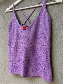 PURPLE SEQUIN TOP