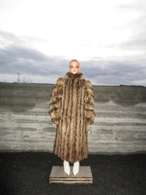 RACCOON FUR COAT