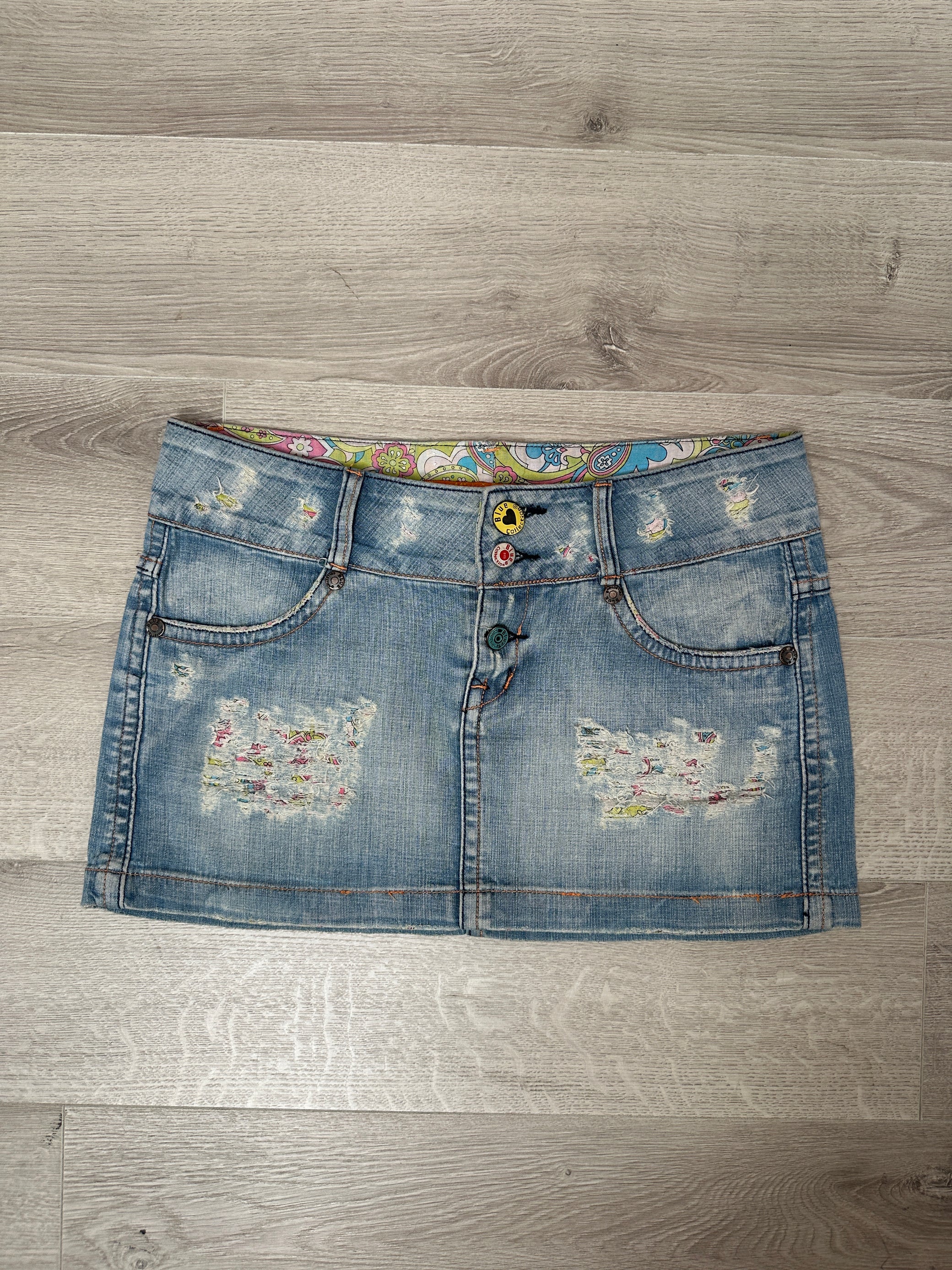 DENIM MINI SKIRT