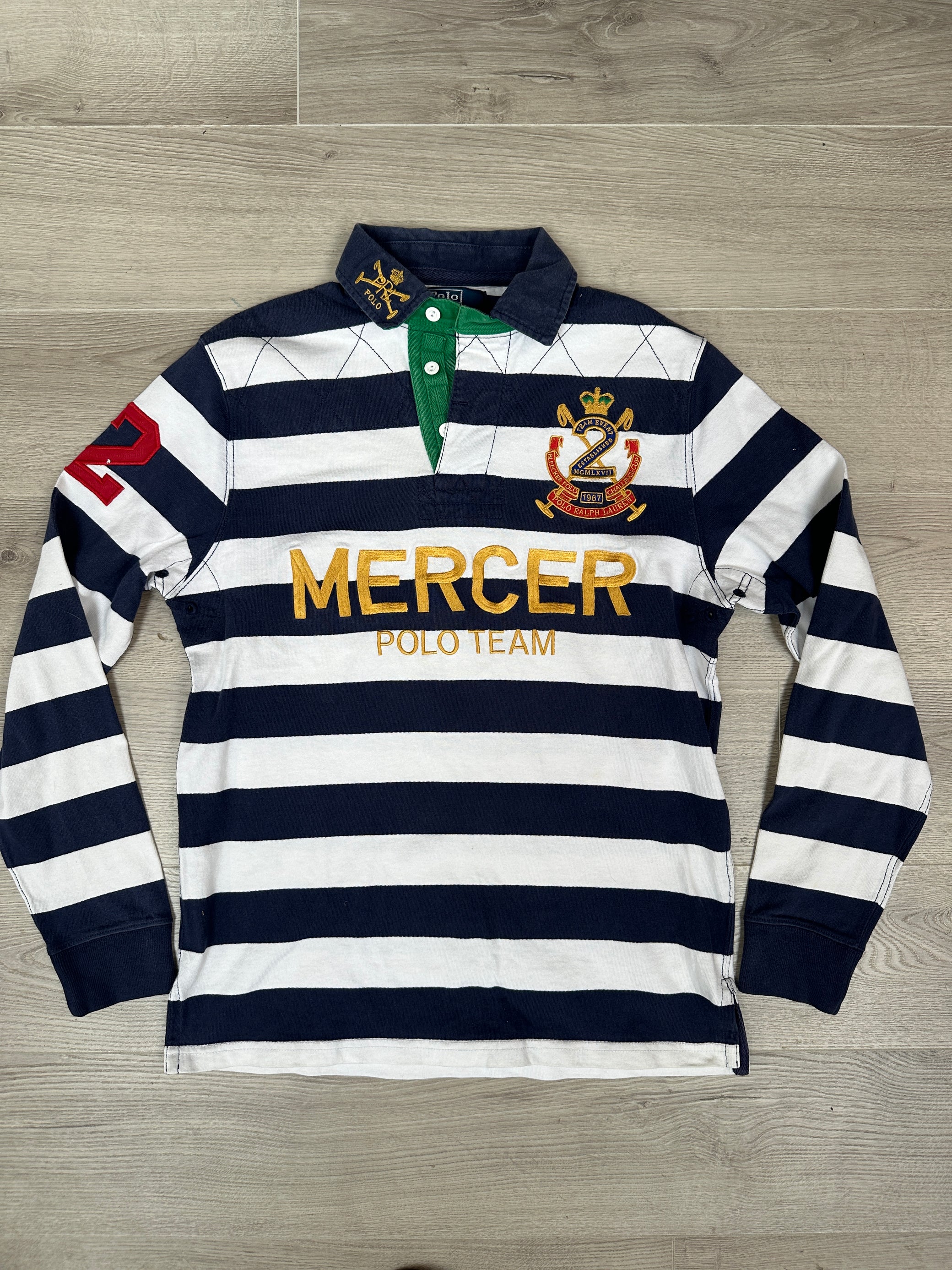 RALPH LAUREN STIPED POLO LONG-SLEEVE