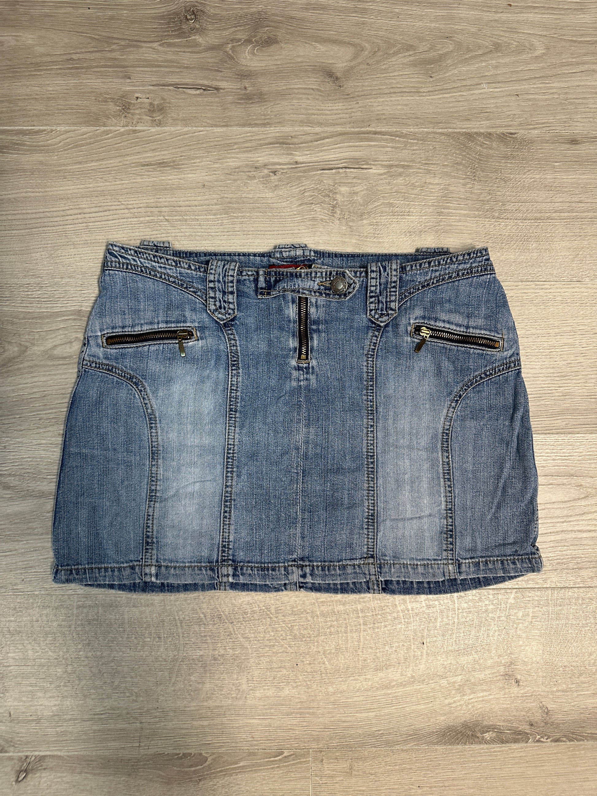 DENIM MINI SKIRT