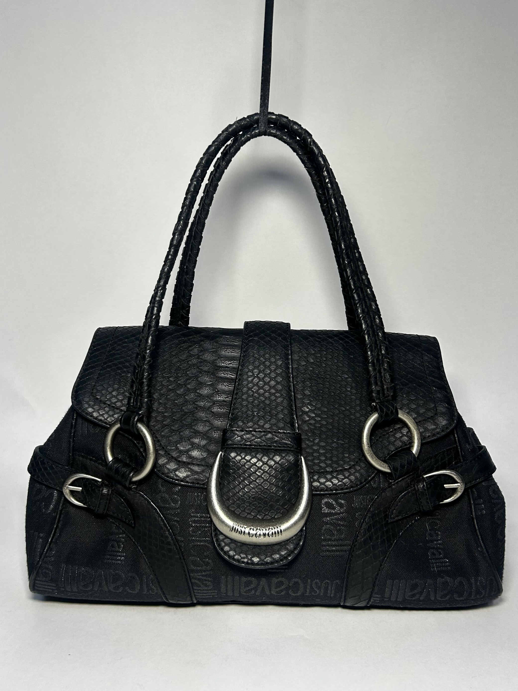 JUST CAVALLI BLACK HANDBAG
