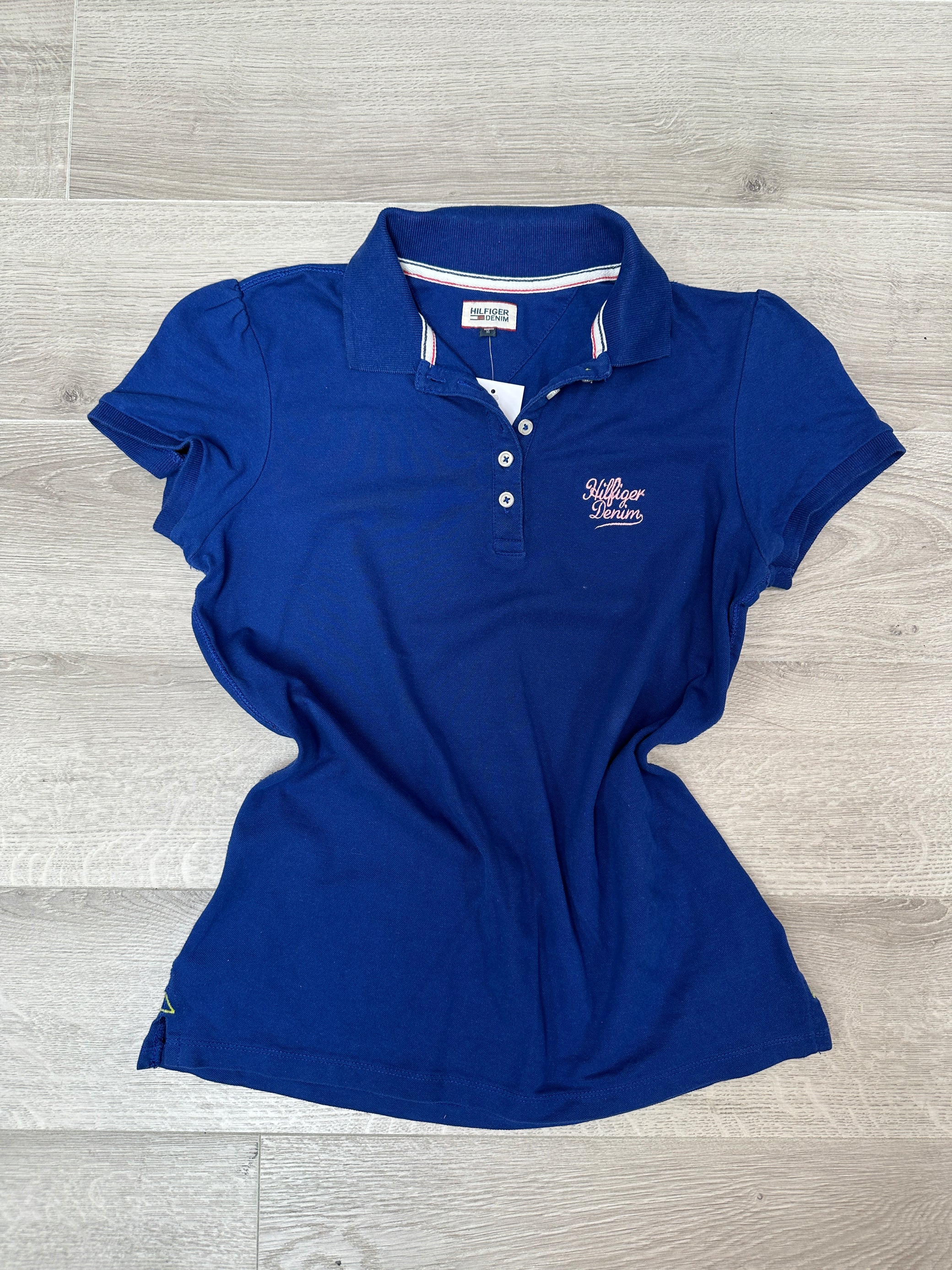 TOMMY HILFIGER BLUE POLO T-SHIRT