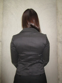 BLACK BLAZER WITH PRINT