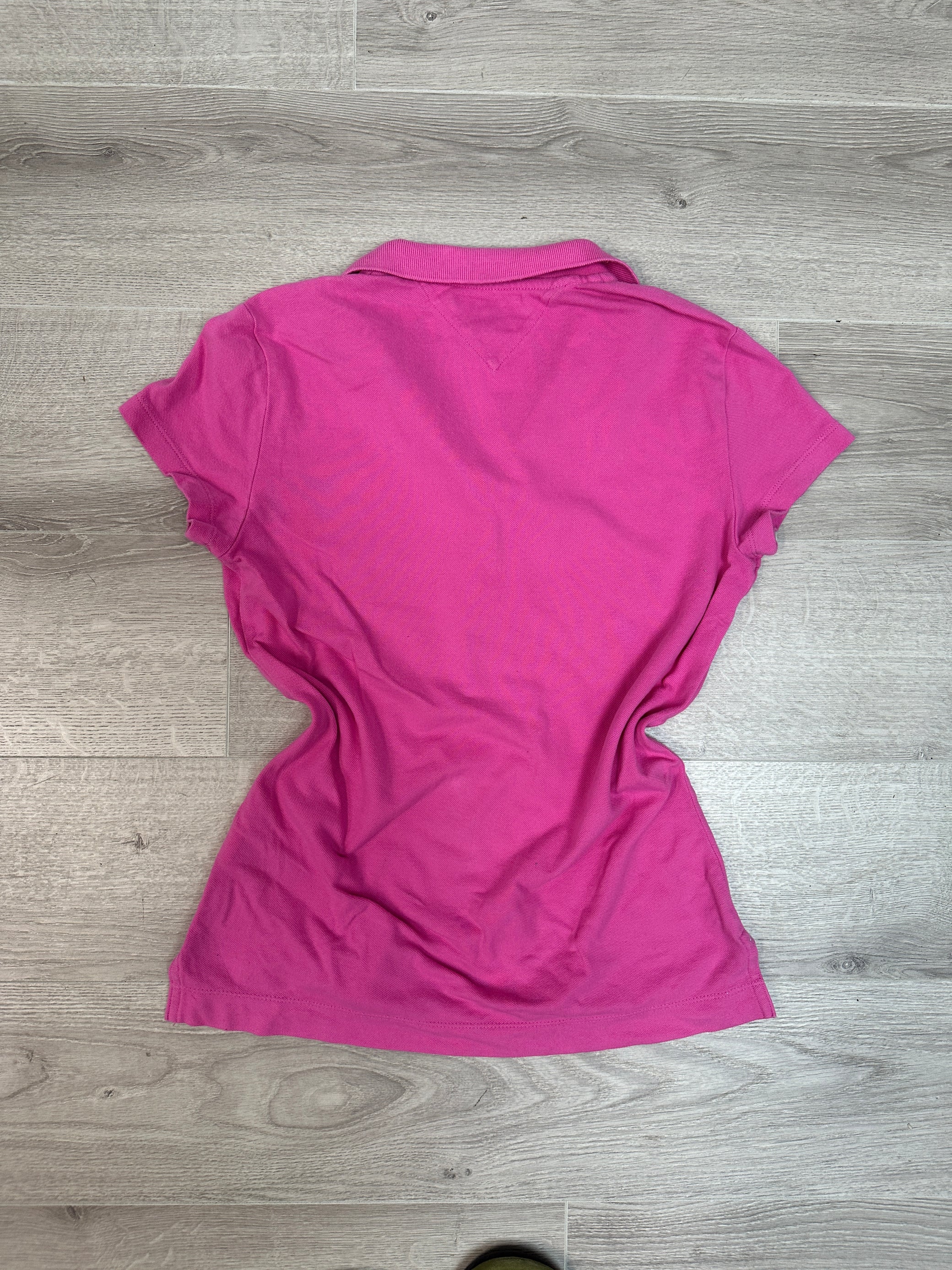 PINK TOMMY HILFIGER POLO T-SHIRT