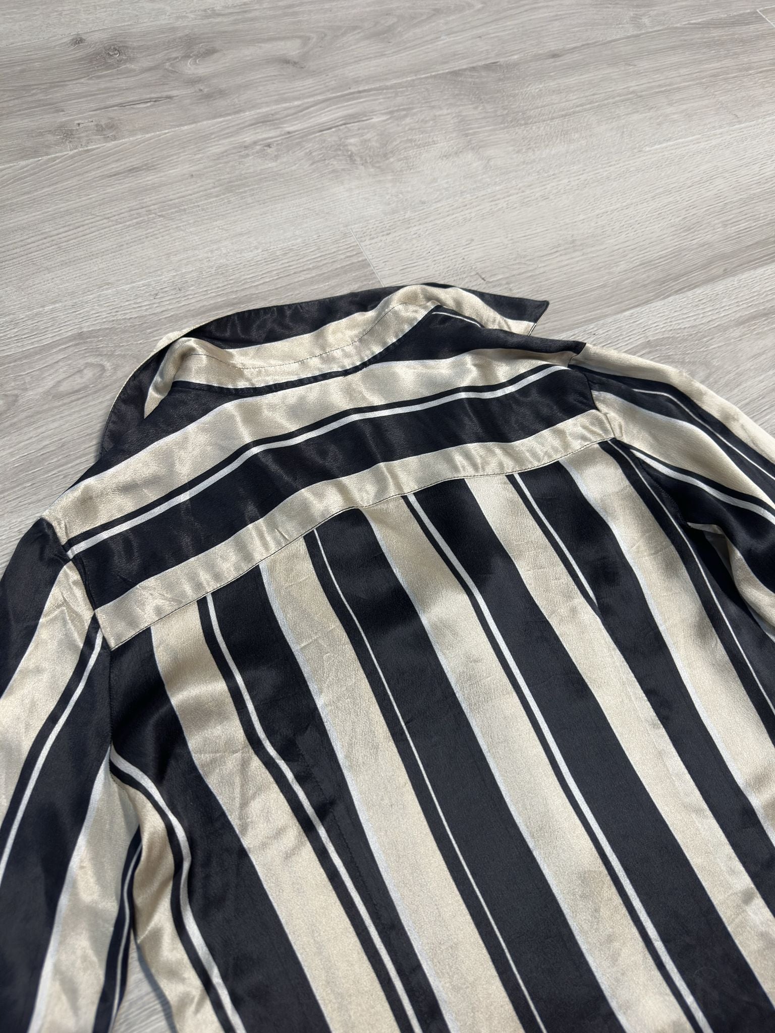 SILK STRIPED SHIRT