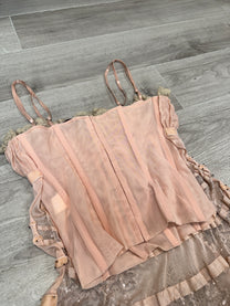 VALENTINO PINK CORSET TOP