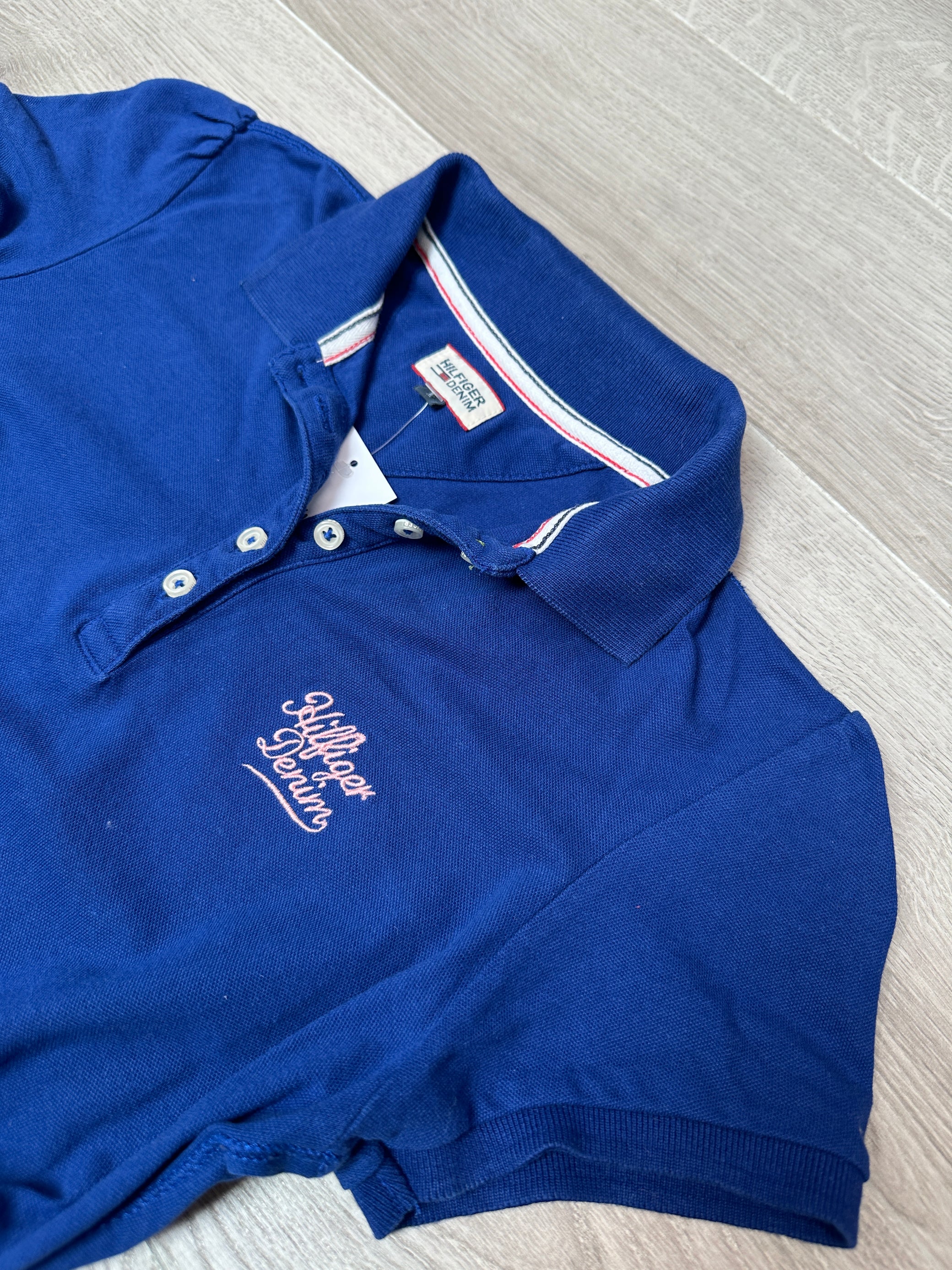 TOMMY HILFIGER BLUE POLO T-SHIRT