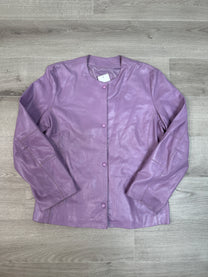 PURPLE LEATHER JACKET