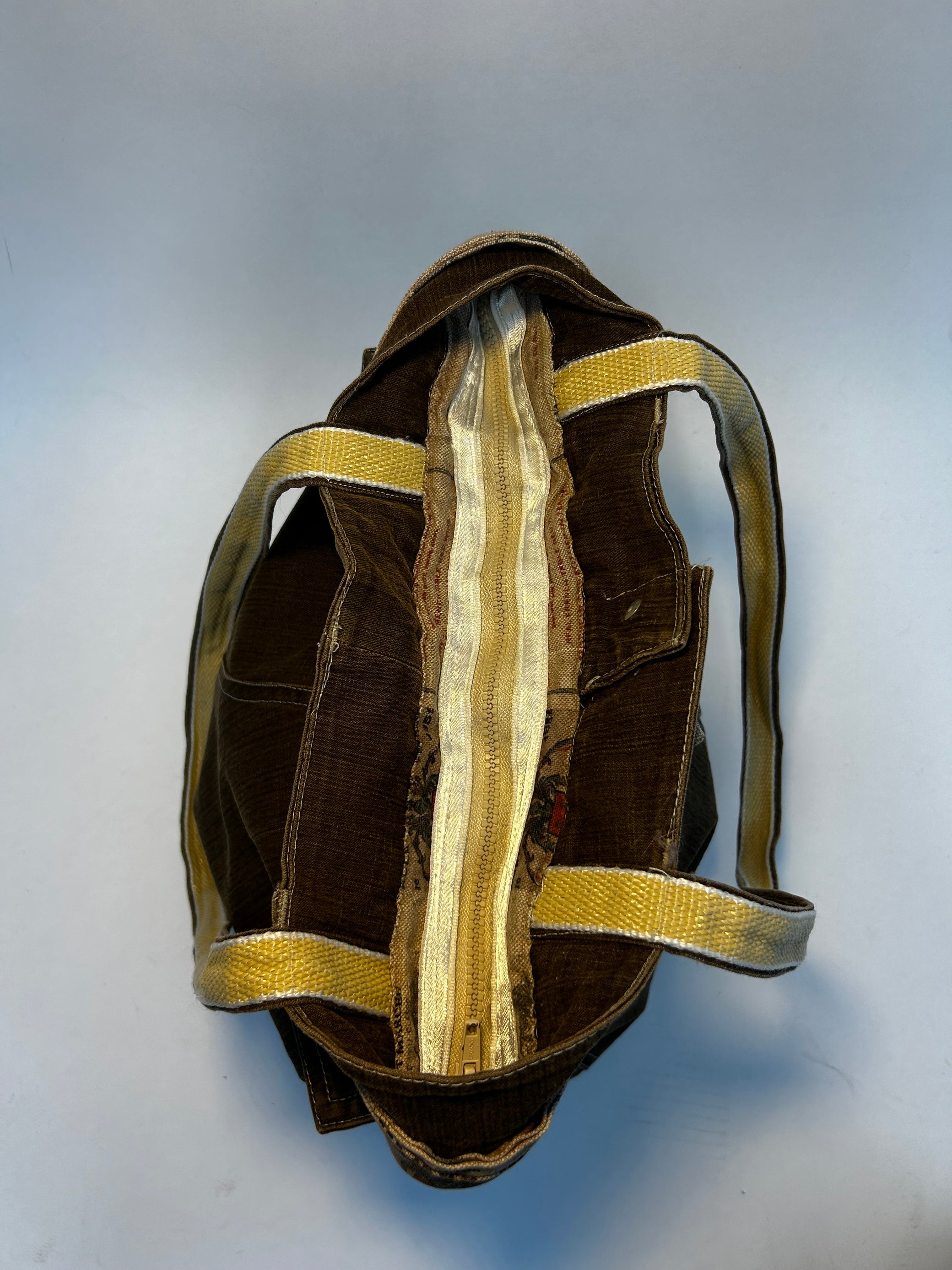 DIESEL GREEN DENIM BAG