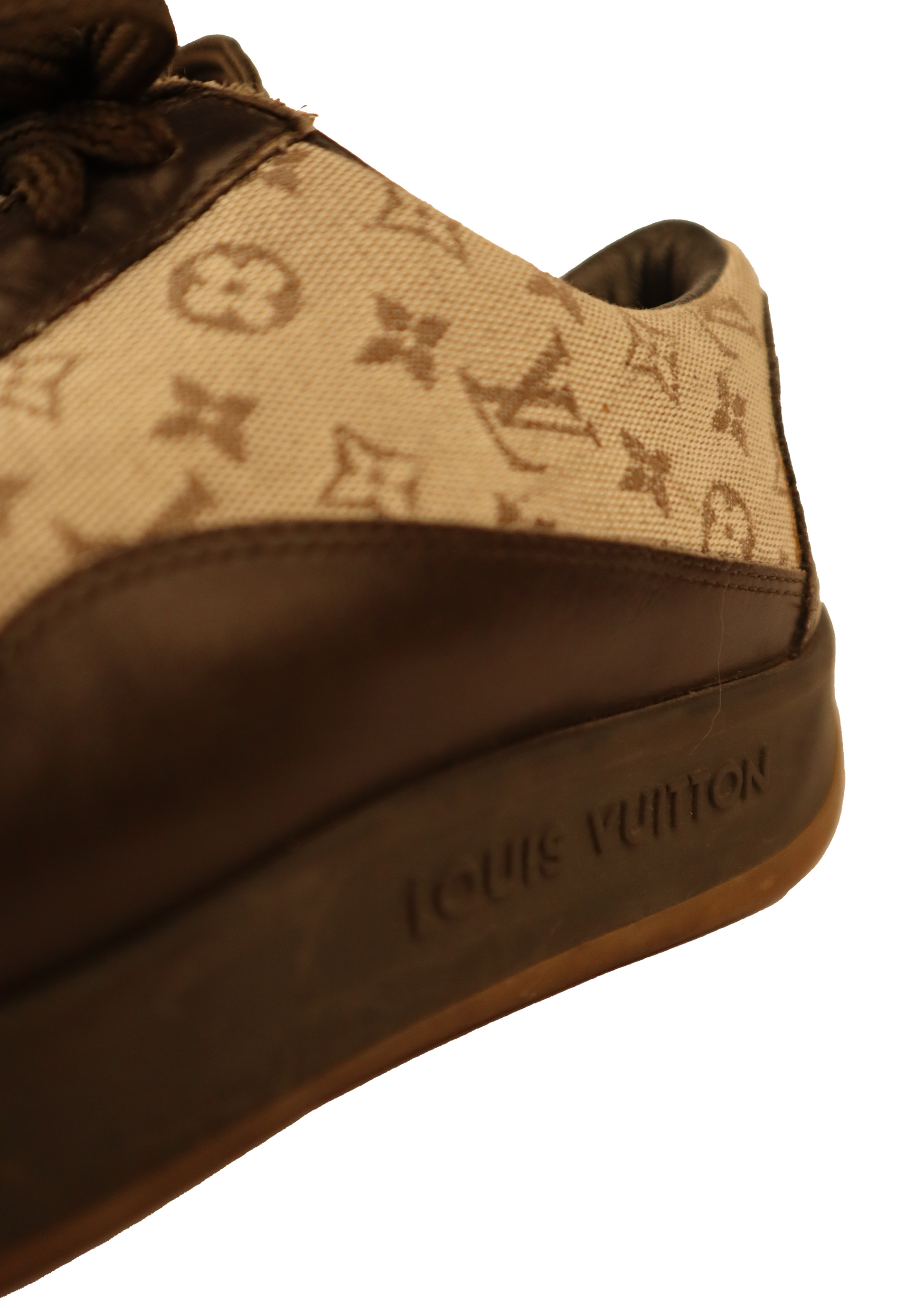 LOUIS VUITTON MONOGRAM &amp; LEATHER SNEAKERS