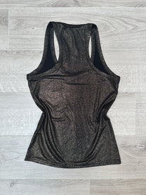 BLACK GLITTER TOP