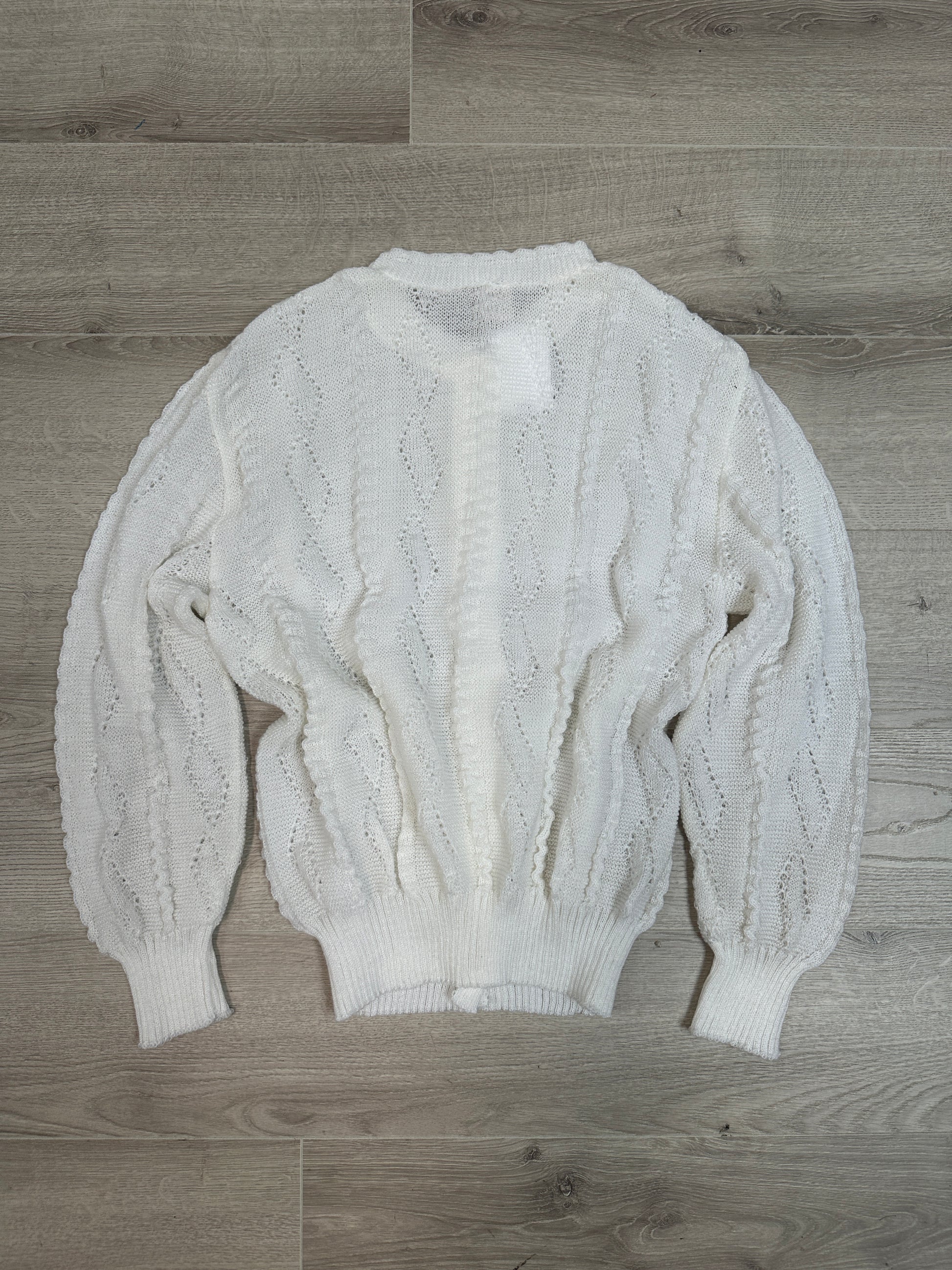 WHITE CARDIGAN