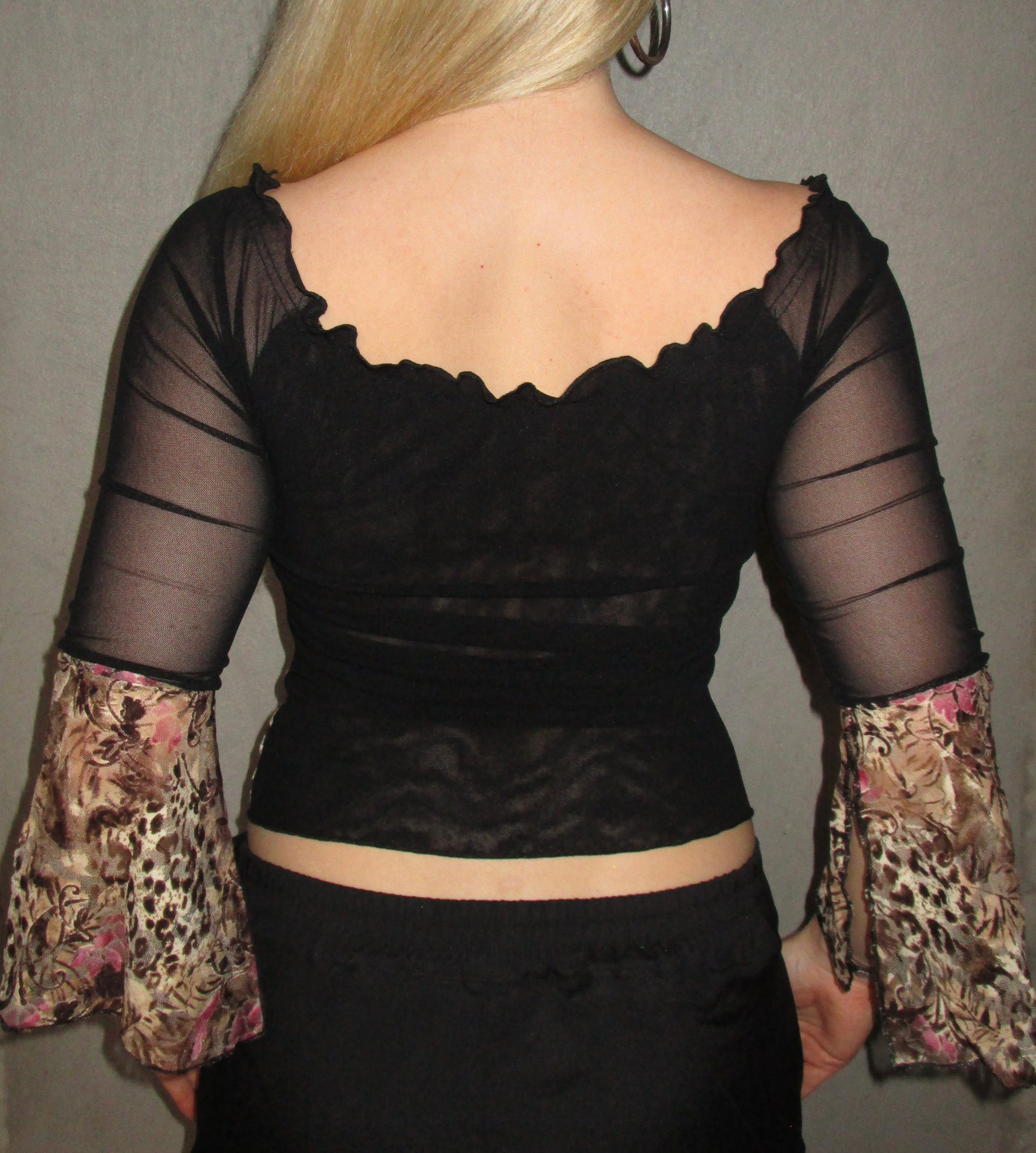 FLOWER MESH LONGSLEEVE