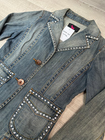 DENIM JACKET WITH STONES