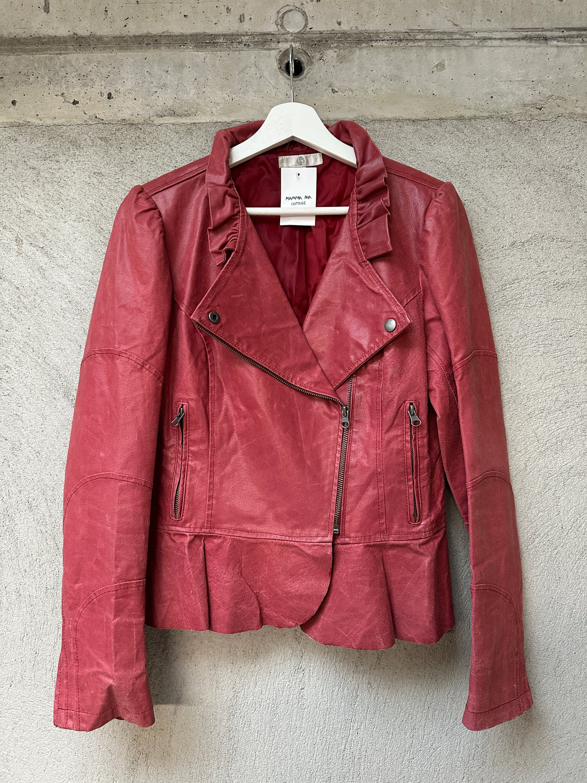 RED LEATHER JACKET