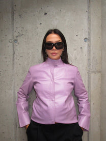 LAVANDER LEATHER JACKET