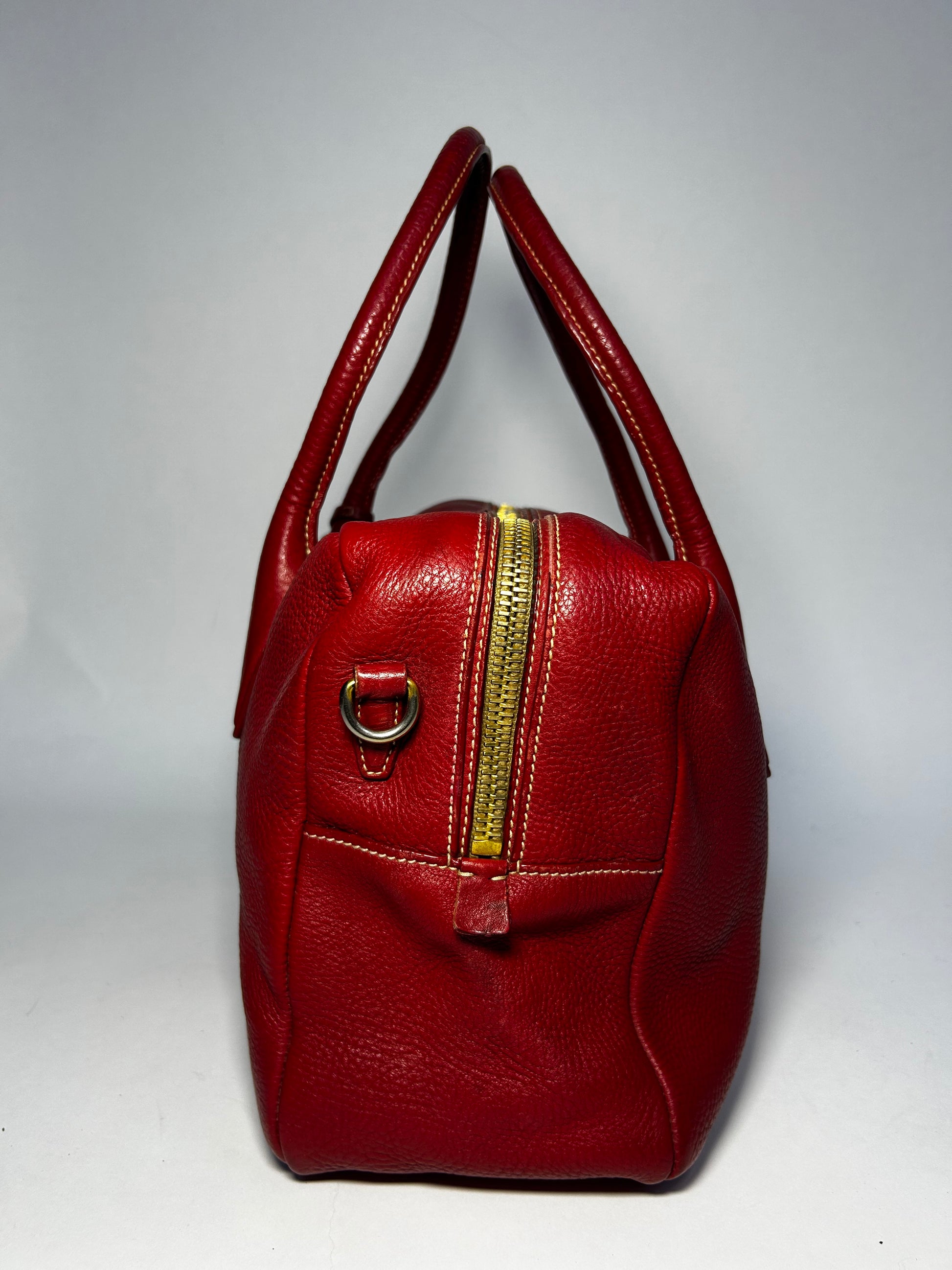 PRADA VITELLO DAINO LEATHER BAULETTO