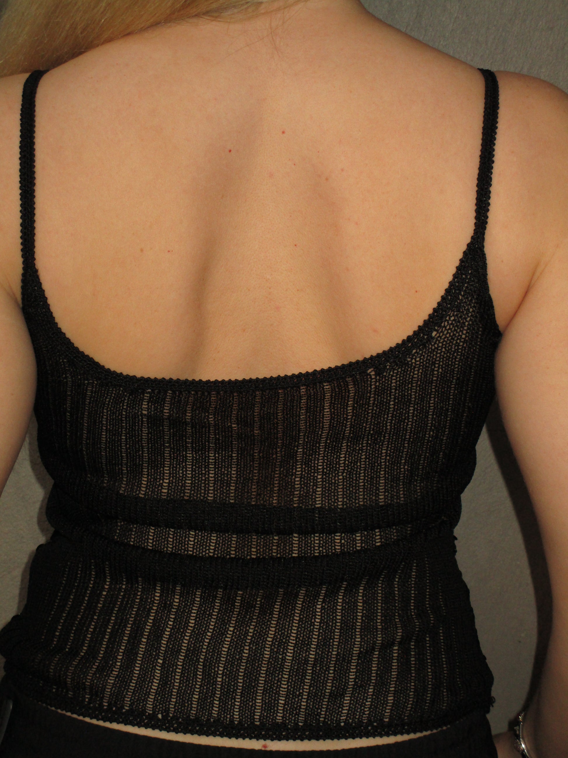 BLACK &amp; SILVER SEQUIN TOP