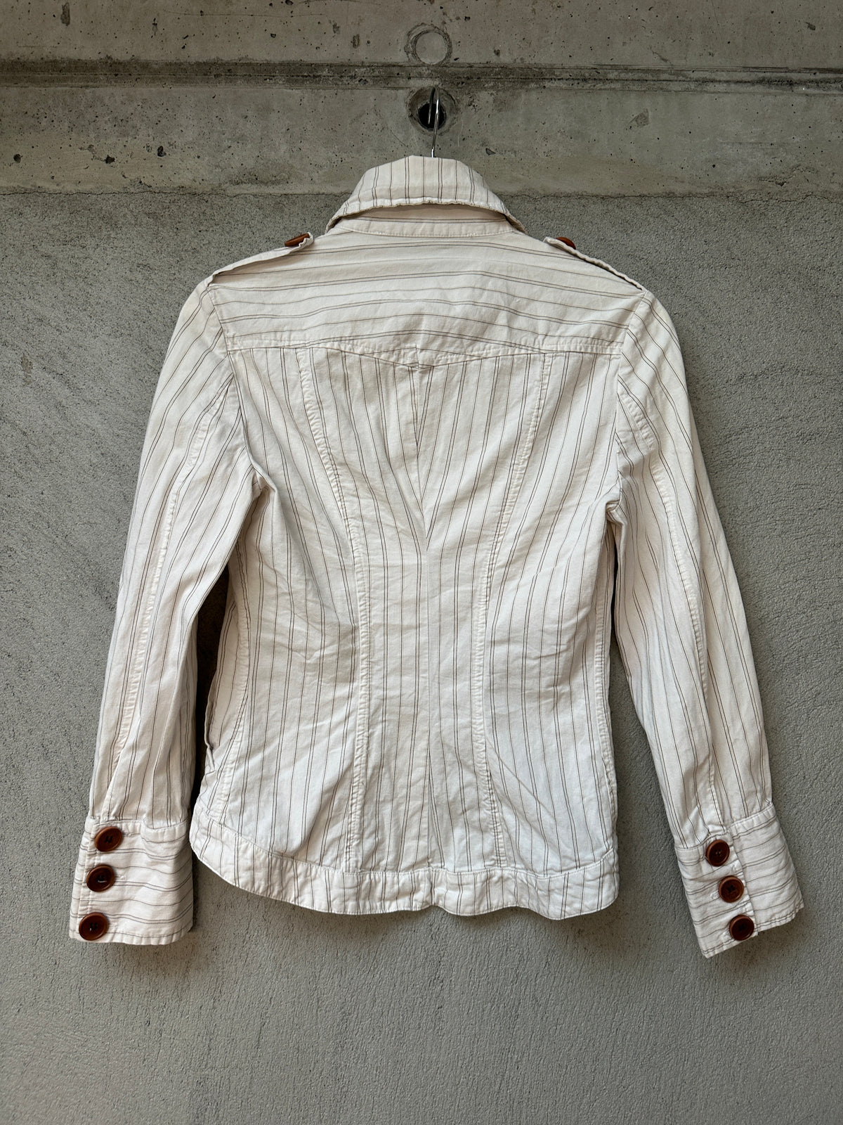 STRIPED SHIRT JACKET