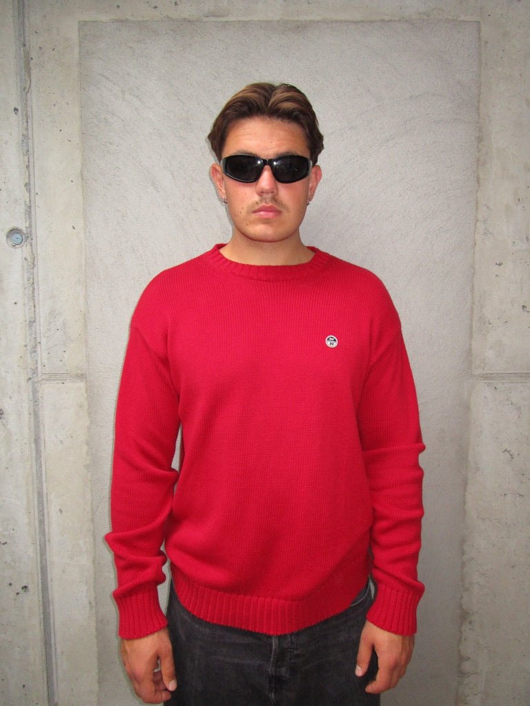 RED KNITTED SWEATER