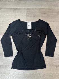 BLACK SHORT SLEEVE TOP