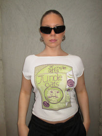 WHITE T-SHIRT WITH GRAPHIC