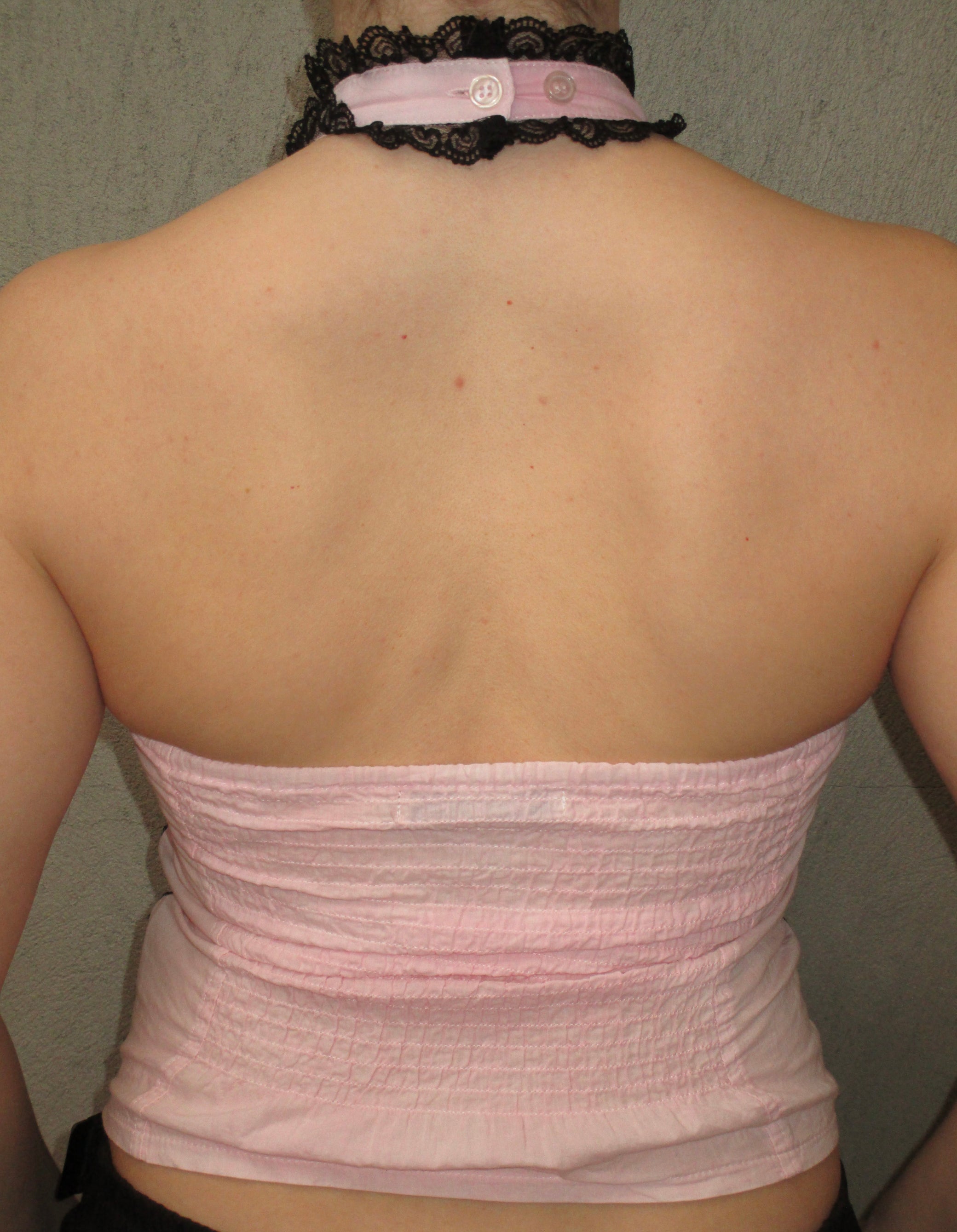 PINK &amp; BLACK TOP